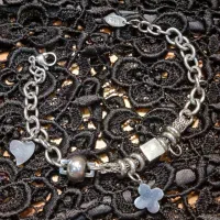 بدلیجات گوشواره زنجیر پلاک دستبند استیل رنگ ثابت