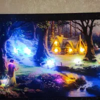 تابلو دیواری منظره بک لایت، تزئینی LED، چراغ خواب|تابلو، نقاشی، عکس|تبریز, |دیوار