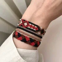 دستبند و پابند بافتنی لوکس برای ست کاپلی و فرندی
