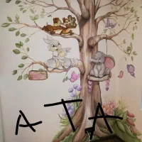 نقاشی دیواری و خط نویسی و دیزاین و ....|خدمات پیشه و مهارت|تهران, سلیمانی|دیوار