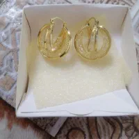 گوشواره با آب کاری طلا|بدلیجات|مشهد, ایثارگران|دیوار