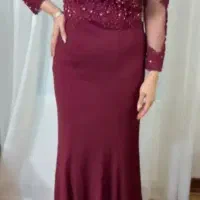 لباس مجلسی سایز ۴۴ تا ۴۸/جنس ساتن و تور