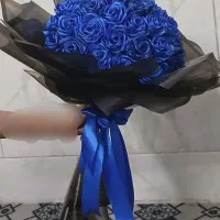 دسته گل روبانی