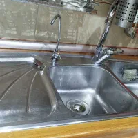 سینک استیل البرز مدل ۶۱۴ لگن چپ درحد نو فوق تمیز|مصالح و تجهیزات ساختمان|شاهینشهر, عطار|دیوار