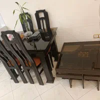 یک دست مبل هفت نفره، میز ناهارخوری، میز و گل میز|مبلمان خانگی و میز عسلی|شیراز, صدا و سیما|دیوار