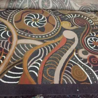 فرش فانتزی صدرصدآکرلیک به شرط تمیزخوشکل|فرش|کهک, |دیوار