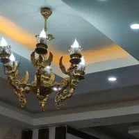 دو عدد لوستر فرشته آبکاری طلا|لوستر و چراغ آویز|تهران, مشیریه|دیوار