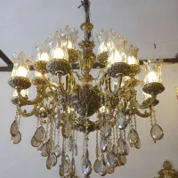 لوستر دوگل بزرگ درباری|لوستر و چراغ آویز|اراک, |دیوار