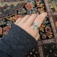 انگشتر استیل طرح پروانه