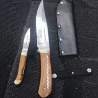 2 چاقو  بسیار تمیز کار دست قیمت تخفیف ویژه