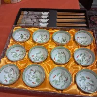 چاپستیک دست کامل،(چوب غذا خوری)ظرف ساکی خوری