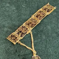 فروش دستبند میناکاری طلای 22 عیار کم اجرت