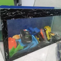 اکواریوم شیشه ده میل سالم