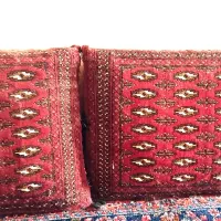 پشتی قالیچه ای مخده  دست‌باف|پشتی|اصفهان, نقش جهان|دیوار