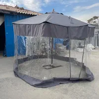 چسب چتر پایه وسط سایبان دور بسته