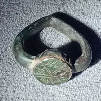 انگشتر باستانی خطی شجر