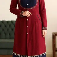 مانتو پاییزه دخترانه سنتی هنری