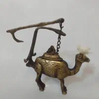 چراغ شتر برنجی قدیمی سنگین