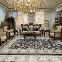 مبلمان سبک استیل هفت نفره تمام چوب راش پارچه ترک|مبلمان خانگی و میز عسلی|تهران, بهمن یار|دیوار