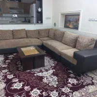 مبلL ال هشت نفره راحتی/میز و گل میزMDFویترین دار|مبلمان خانگی و میز عسلی|شیراز, باهنر|دیوار