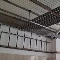 اجرای سیستم لوله کشی گاز و آتشنشانی موتور خانه