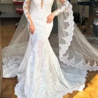 لباس و تور عروس مناسب سایز ۳۶،۳۸