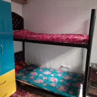 تخت دو طبقه فلزی|تخت و سرویس خواب|تبریز, |دیوار