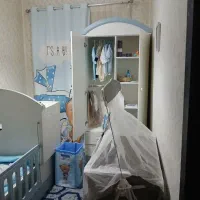 گهواره کلبه فرشتگان همراه پشه بند
