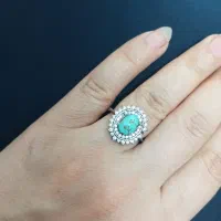 انگشتر زنانه فیروزه نیشابور اصل|جواهرات|خرم‌آباد, |دیوار