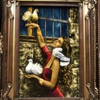 چند تابلو فرش دستبافت|تابلو فرش|تهران, گیشا|دیوار