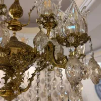 لوستر ۱۶شاخه برنج|لوستر و چراغ آویز|تهران, خزانه|دیوار