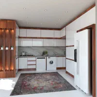 طراحی ۳بعدی کابینت ،کمددیواری،Tv