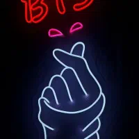 تابلو نئون  bts