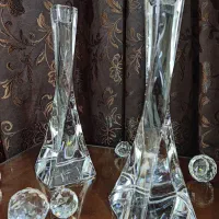 شمعدان کریستال اصل اسلوونی ارتفاع ۲۶