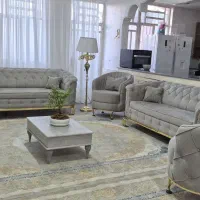 یک دست مبل ۸ نفره درحد نو با جلو مبلیش|مبلمان خانگی و میز عسلی|خرمآباد, |دیوار