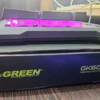 کیبورد گیمینگ نیمه مکانیکال green gk601 RGB|قطعات و لوازم جانبی رایانه|بندرعباس, |دیوار