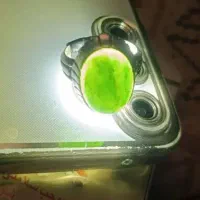 انگشتردستسازنقره یشم طبیعی اصل وکلکسیونی