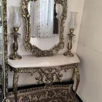 آینه شمعدان برنجی