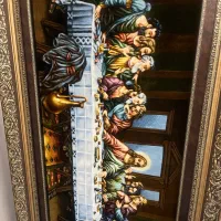 تابلو فرش نخ ابریشم برجسته