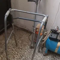 عصا ارنجی تقریبن نو و واکر از جنس خوب|آرایشی، بهداشتی، درمانی|لنگرود, |دیوار