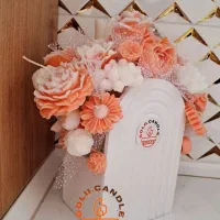 باکس گل شمعی هدیه ای جاودان برای  تولد و نوزاد|صنایع دستی و سایر لوازم تزئینی|خمینی‌شهر, |دیوار