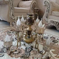 لوستر 8 شعله برنز|لوستر و چراغ آویز|شیراز, احمدآباد|دیوار