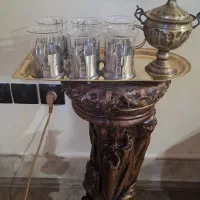 شش عدد انگاره و سینی و قندان