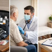 پزشک در منزل/ 45دقیقه/معاینات روتین/ تزریقات سرم