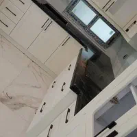 اجرای کانترتاپ سنگ طبیعی کوارتز کورین سرامیک ال جی|خدمات پیشه و مهارت|آمل, |دیوار