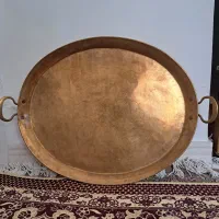 سینی بیضی برنجی سنگین|کلکسیون اشیاء عتیقه|تهران, اتابک|دیوار