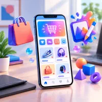 طراحی موبایل فروشگاهی، انواع اپ و ساخت پوستر و بنر