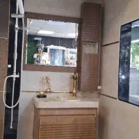 روشویی پی وی سی چوبی باکس بلند