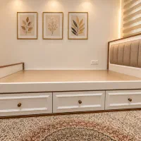 تخت خواب یکنفره کشو دار