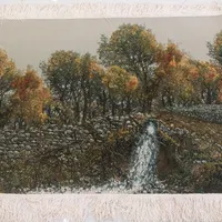 تابلو فرش چله ابریشم